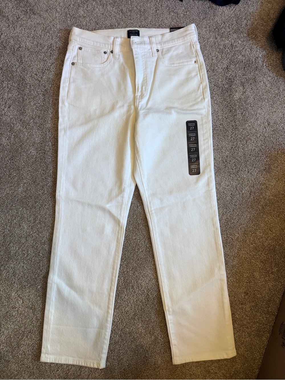 NWT J. Crew Women’s Straight-Leg Jeans in White